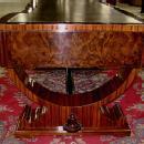 IMPORTANT Huge 74 INCHES burl Walnut Art Deco Desk