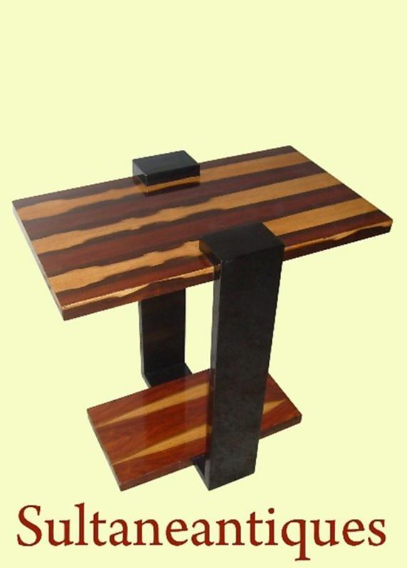 Classicc Art Deco style Rosewood side table