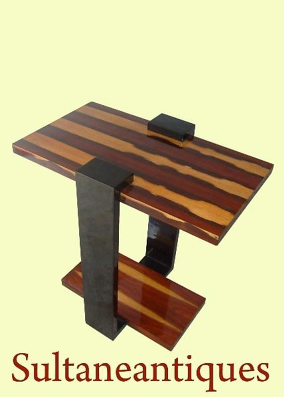Classicc Art Deco style Rosewood side table