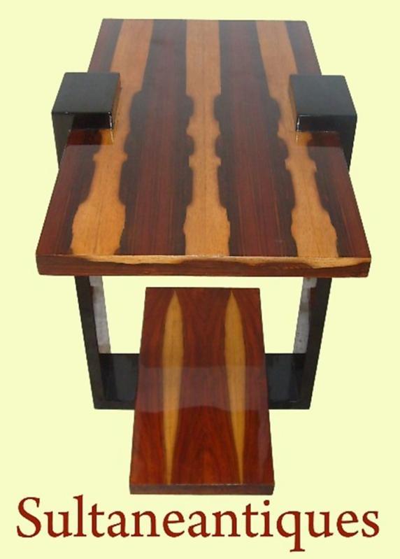 Classicc Art Deco style Rosewood side table