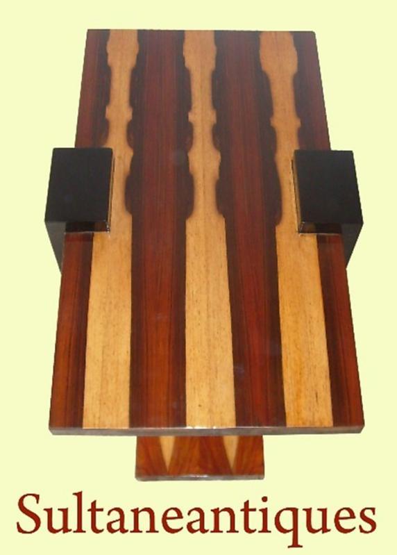 Classicc Art Deco style Rosewood side table