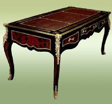 Grand aristocratic Louis XV style Boulle desk