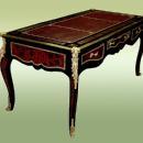 Grand aristocratic Louis XV style Boulle desk