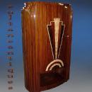 Classic Art Deco style rosewood marquetry Bar-cabinet