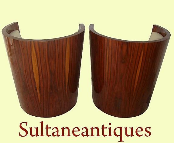 Stunning Rosewood chairs in Art Deco style .