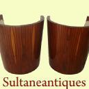 Stunning Rosewood chairs in Art Deco style .