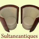 Stunning Rosewood chairs in Art Deco style .
