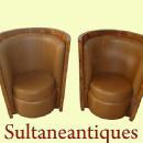 TO DIE FOR!! stunning pair Art Deco style chairs.