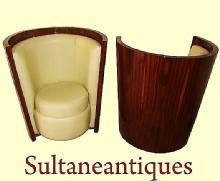 EXTRAVAGANZA in Art Deco style chairs.