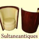 EXTRAVAGANZA in Art Deco style chairs.