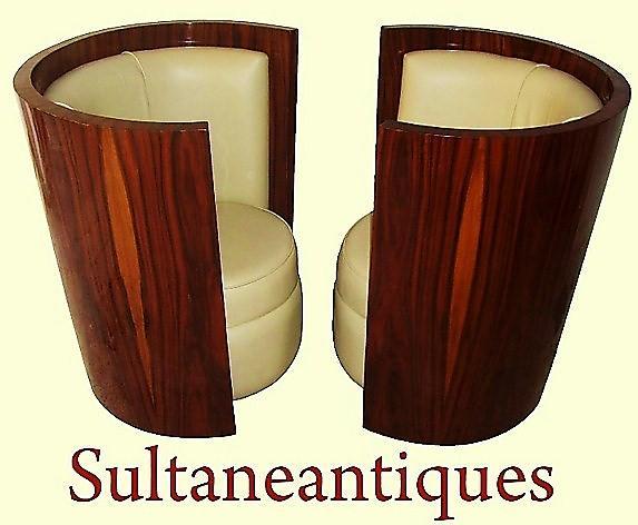 EXTRAVAGANZA in Art Deco style chairs.