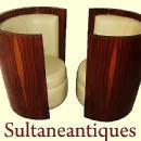 EXTRAVAGANZA in Art Deco style chairs.