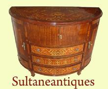 English 1930s Rosewood and Marquetry Bar