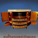 English 1930s Rosewood and Marquetry Bar