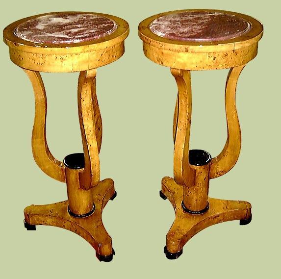 OUTSTANDING Pair of Art Deco style stands