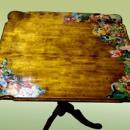 Antique English Edwardian clear Mahogany side table