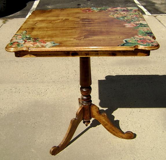 Antique English Edwardian clear Mahogany side table