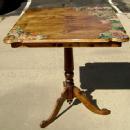Antique English Edwardian clear Mahogany side table