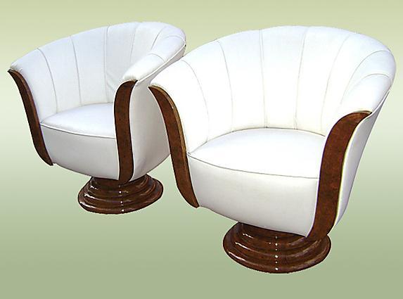 Pair of sensational Art Deco style armchairs.