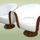 Pair of sensational Art Deco style armchairs.