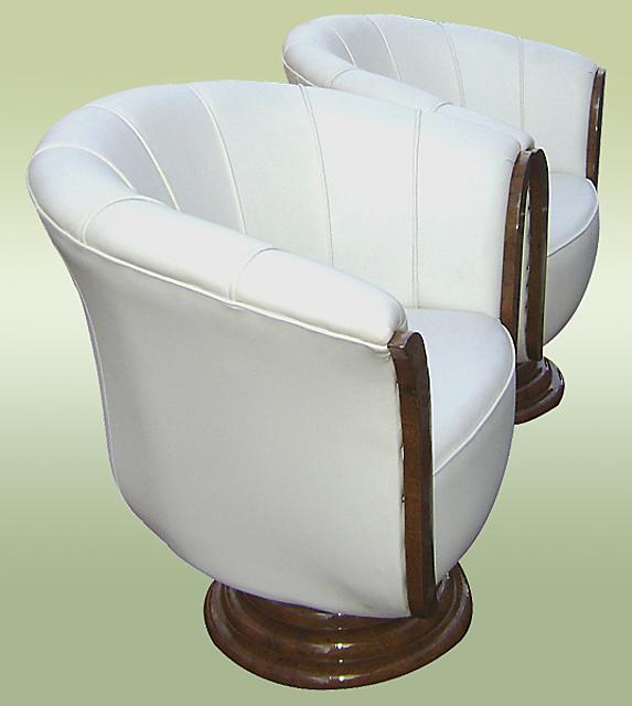 Pair of sensational Art Deco style armchairs.