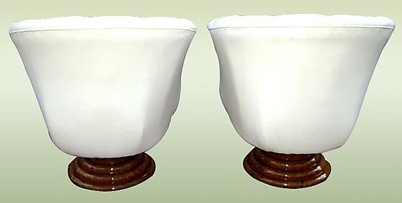 Pair of sensational Art Deco style armchairs.
