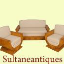 Quality Birds eye maple Salon Set Art Deco inspired