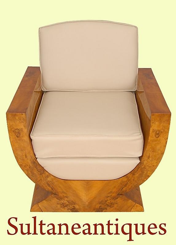 Quality Birds eye maple Salon Set Art Deco inspired