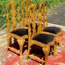 Gorgeous set of 4 Queen Anne Elmwood Chairs