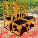 Gorgeous set of 4 Queen Anne Elmwood Chairs