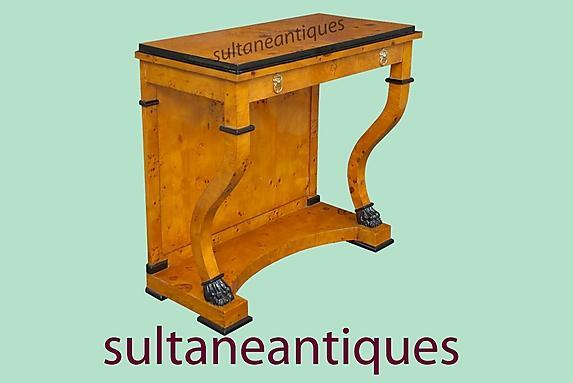 BEST Biedermeier style French Elm Console