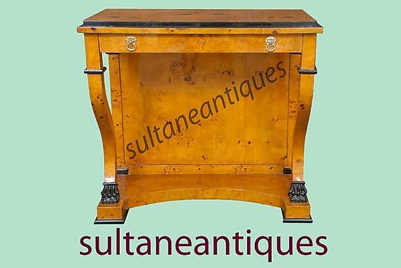 BEST Biedermeier style French Elm Console