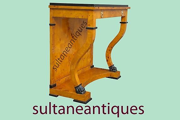 BEST Biedermeier style French Elm Console