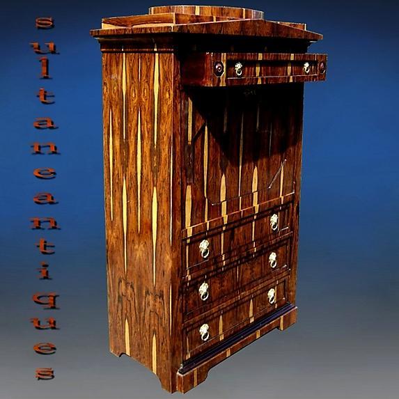 UNUSUAL Vienna Biedermeier style Chiffonnier rosewood