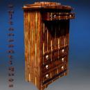 UNUSUAL Vienna Biedermeier style Chiffonnier rosewood