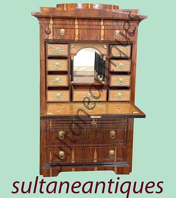 UNUSUAL Vienna Biedermeier style Chiffonnier rosewood
