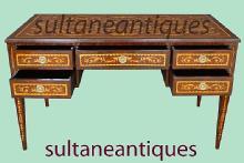 Executive Large Italian 18th C. style marquetry DESK