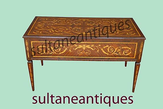 Executive Large Italian 18th C. style marquetry DESK