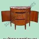 GORGEOUS Halfmoon chest in French Regence style with 3