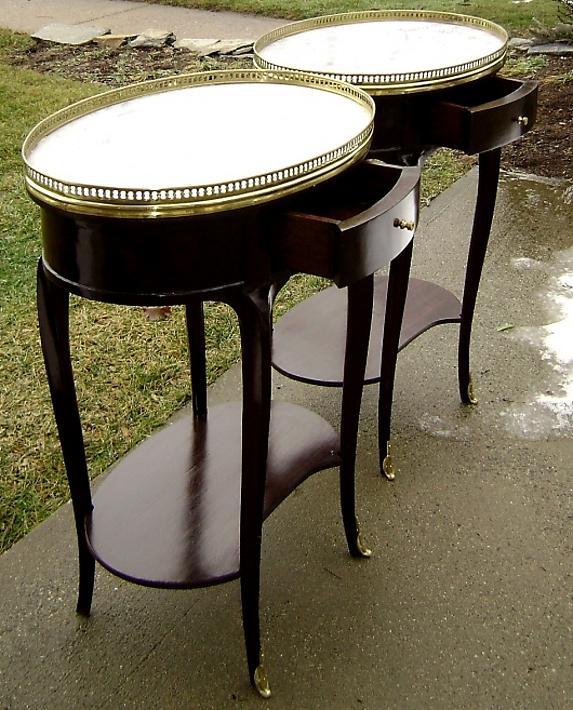 Aristocratic Marble & brass TOP Louis XV tables