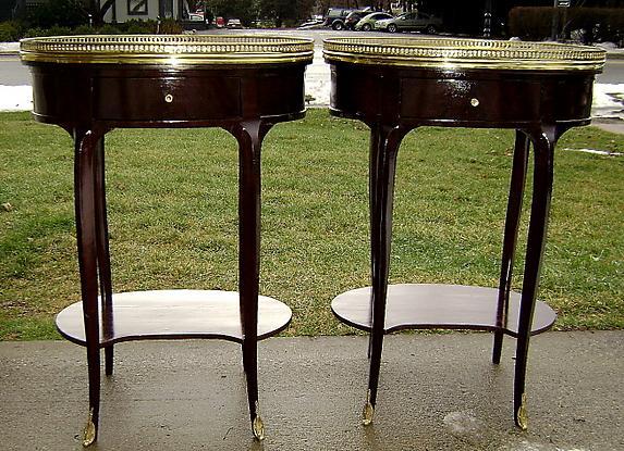 Aristocratic Marble & brass TOP Louis XV tables