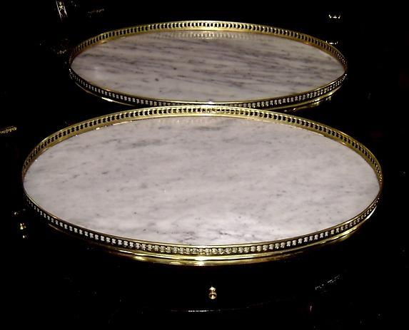 Aristocratic Marble & brass TOP Louis XV tables