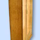 QUALITY Antique English blonde oak gothic armoire