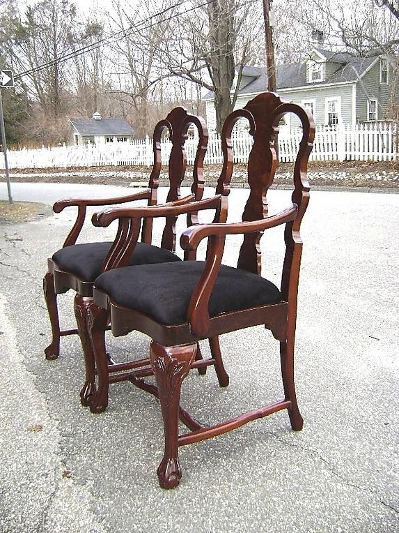 QUALITY Pair of Queen Anne style Mahogany armchairs
