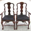 QUALITY Pair of Queen Anne style Mahogany armchairs