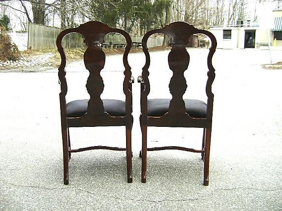QUALITY Pair of Queen Anne style Mahogany armchairs