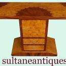 MASTERPIECE Art Deco style marquetry console