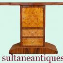 MASTERPIECE Art Deco style marquetry console