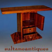 Rosewood bookmatched top quality Art Deco style console