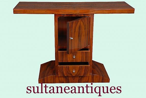 Rosewood bookmatched top quality Art Deco style console